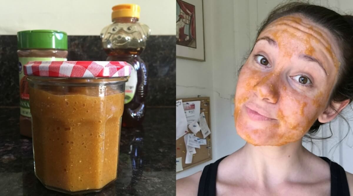 Get Your Glow On With This Easy 6-Step DIY Pumpkin Guts Face Mask