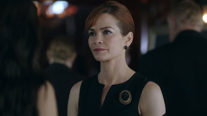 Penelope Blossom at Jason Blossom's funeral in Riverdale