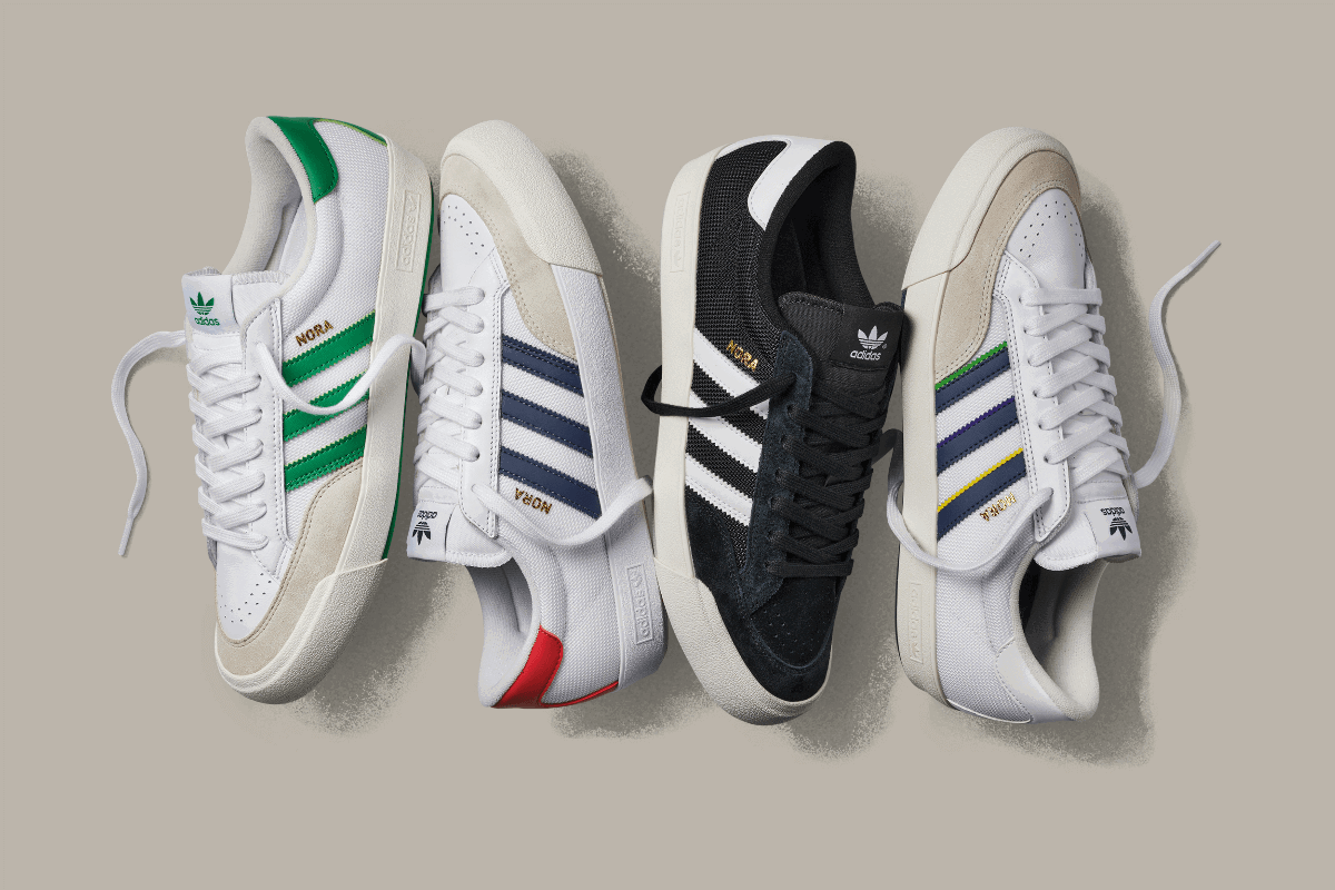adidas gazelle silver green womens Adidas Skateboarding Nora Shoe Core Black/Zero Metallic/Spark  Jimmys Skate  & Street