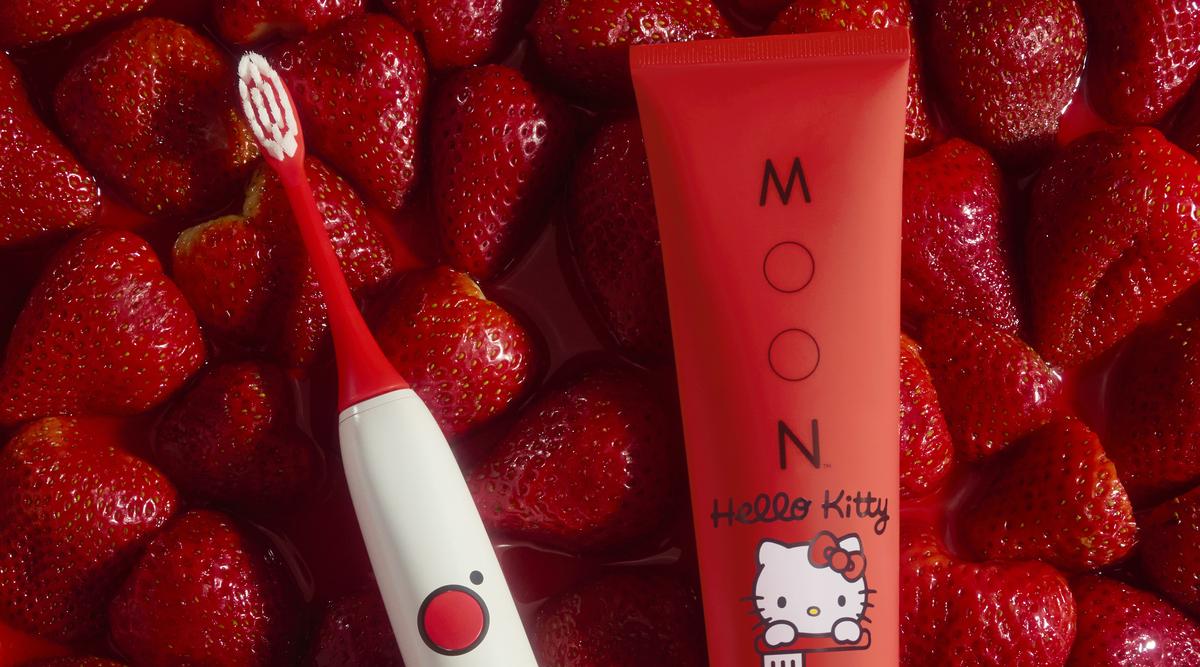 MOON x Sanrio Hello Kitty Toothpaste and Toothbrush Collab