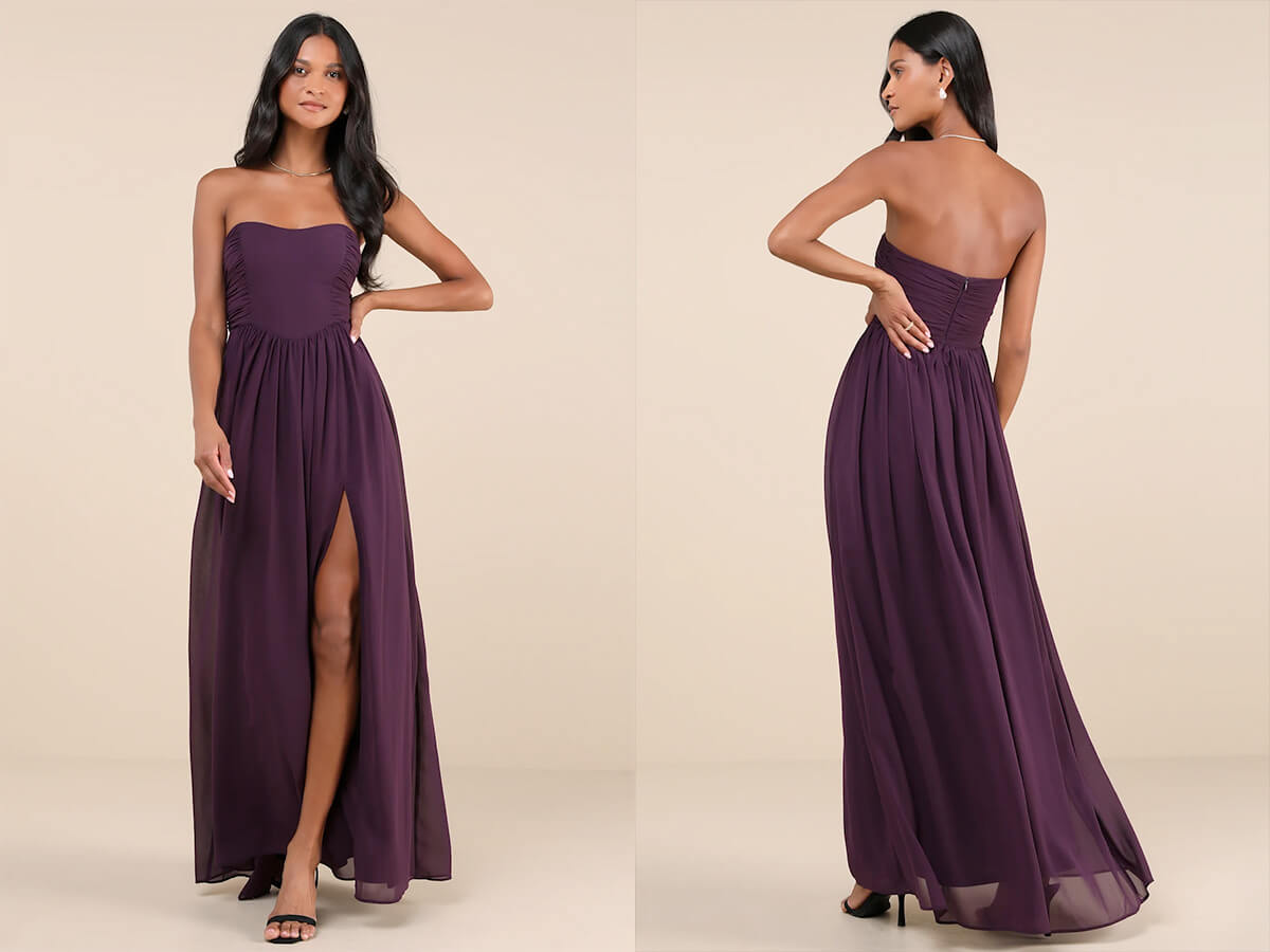 strapless open back dress Buy Red Women's Pumps - The Jerse Red main image 1