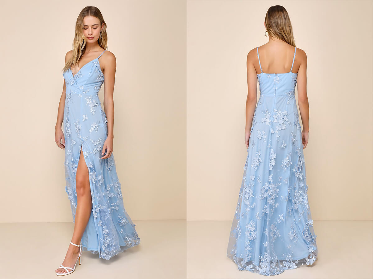 mexican flower embroidered wedding dress Elena Hand-Painted Wedding Dress main image 0