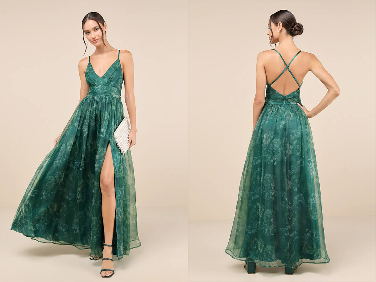 strapless open back dress Aleta Couture 1092 Plunging Neckline Prom Dress 2 / Black/Gold (Black)