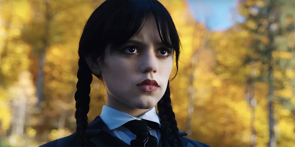 Jenna Ortega as Wednesday Addams in Netflix's Wednesday